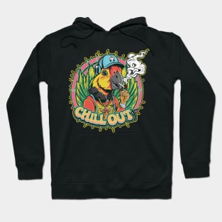 Hip Hop Parrot Chill Out Artwork Hoodie